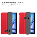 iPad Air 11 (M3 2025) Tri Fold PU Leather Case [Red] 2