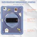 iPad Air 11" / 10.9" Rugged Case - 360° Stand, Hand & Shoulder Strap - Shockproof (M2/M3/M4) - Lavender