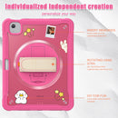 iPad Air 11" / 10.9" Rugged Case - 360° Stand, Hand & Shoulder Strap - Shockproof (M2/M3/M4) - Rose