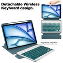 360° Rotating Keyboard Case for iPad Air 13 (2026-2024 M4/M3/M2) – Detachable Keyboard with Pencil Holder [Teal]