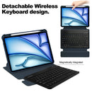360° Rotating Keyboard Case for iPad Air 13 (2026-2024 M4/M3/M2)– Detachable Keyboard with Pencil Holder [Navy]
