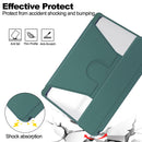 Rotating Acrylic Back PU Leather Case for iPad Air 13 (M2 2024 / M3 2025) with Pencil Holder [Teal]