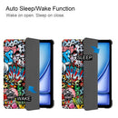 iPad Air 13 (M3 2025) Designer Tri Fold Case [Graffiti] 2