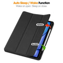 iPad Air 13 (M3 2025) Tri Fold Case with Pen Holder [Black]