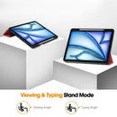 iPad Air 13 (M3 2025) Tri Fold Case with Pen Holder [Red] 3