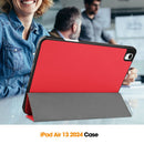iPad Air 13 (M3 2025) Tri Fold Case with Pen Holder [Red] 9