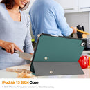 iPad Air 13 (M3 2025) Tri Fold Case with Pen Holder [Teal] 6