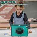 iPad Air 13" Rugged Case (M2/M3/M4) - 360° Stand, Hand & Shoulder Strap - Shockproof - Green