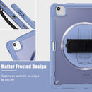 iPad Air 13" Rugged Case (M2/M3/M4) - 360° Stand, Hand & Shoulder Strap - Shockproof - Lavender