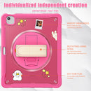 iPad Air 13" Rugged Case (M2/M3/M4) - 360° Stand, Hand & Shoulder Strap - Shockproof - Rose