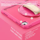 iPad Air 13" Rugged Case (M2/M3/M4) - 360° Stand, Hand & Shoulder Strap - Shockproof - Rose