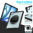 iPad Air 13’’ Rugged Case (M2/M3/M4) - 360° Stand Hand &