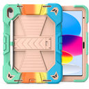 Apple iPad Air 11-Inch (M3) 2025 Rugged Shockproof Case with Kickstand(Rainbow)