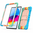iPad Air 4th Generation 10.9 Inch Rugged Shockproof Case with Kickstand (Rainbow)