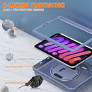 iPad Mini 6 / 7 (A17 Pro) Rugged Case - 360° Stand Hand &