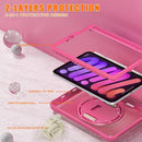 iPad Mini 6 / 7 (A17 Pro) Rugged Case - 360° Stand Hand &