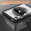 iPad Mini 6 / 7 (A17 Pro) Rugged Case - 360° Stand, Hand & Shoulder Strap - Shockproof - Black