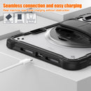 iPad Mini 6 / 7 (A17 Pro) Rugged Case - 360° Stand, Hand & Shoulder Strap - Shockproof - Black