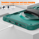 iPad Mini 6 / 7 (A17 Pro) Rugged Case - 360° Stand, Hand & Shoulder Strap - Shockproof - Green