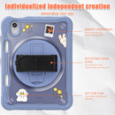 iPad Mini 6 / 7 (A17 Pro) Rugged Case - 360° Stand, Hand & Shoulder Strap - Shockproof - Lavender