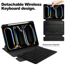 360° Rotating Keyboard Case for iPad Pro 11 (M4 2024 / M5 2025) – Detachable Keyboard with Pencil Holder [Black]