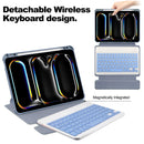 360° Rotating Keyboard Case for iPad Pro 11 (M4 2024 / M5 2025) – Detachable Keyboard with Pencil Holder [Lavender]