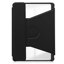 Rotating Acrylic Back PU Leather Case for iPad Pro 11 (M4 2024 / M5 2025) with Pencil Holder [Black]