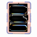 iPad Pro 11-Inch (M4) 2024 7th Gen Rugged Shockproof Case with Kickstand (Pink)