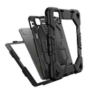iPad Pro 13-Inch (M4) 2024 Rugged Shockproof Case with Kickstand (Black)