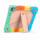 iPad Pro 11-Inch (M5) 2025 Rugged Shockproof Case with Kickstand (Rainbow)
