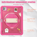 iPad Pro 11" Rugged Case (M5 2025 / M4 2024) - 360° Stand, Hand & Shoulder Strap - Shockproof - Rose