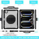 iPad Pro 11’’ Rugged Case (M5 2025 / M4 2024) - 360° Stand
