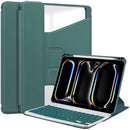 360° Rotating Keyboard Case for iPad Pro 13 (M4 2024 / M5 2025) – Detachable Keyboard with Pencil Holder [Teal]
