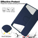 Rotating Acrylic Back PU Leather Case for iPad Pro 13 (M4 2024 / M5 2025) with Pencil Holder [Navy]