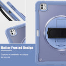 iPad Pro 13" Rugged Case (M5 2025 / M4 2024) - 360° Stand, Hand & Shoulder Strap - Shockproof - Lavender