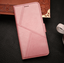 iPhone 15 Pro Max Flip Wallet Case Cowhide Dot Pattern