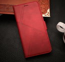 iPhone 13 Pro Max Flip Wallet Case Cowhide Dot Pattern