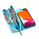 iPhone 11 Pro Case Zipper Wallet (LightBlue) 2
