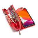 iPhone 11 Pro Case Zipper Wallet (Red) 2