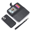 iPhone 12 Mini Case Zipper Wallet (Black) 5