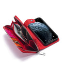 iPhone 12 Pro Max Case Zipper Wallet (Red) 4