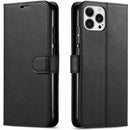 iPhone 12 Pro Max Flip PU Leather Wallet Case (Black) 2