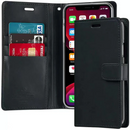 iPhone 12 Pro Max Flip PU Leather Wallet Case (Black)