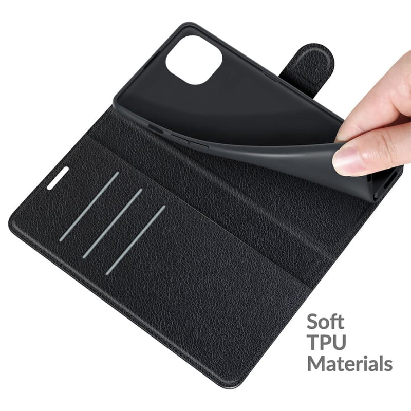 iPhone 13 Case - Black / iPhone 13 / PU Wallet Case - Phone