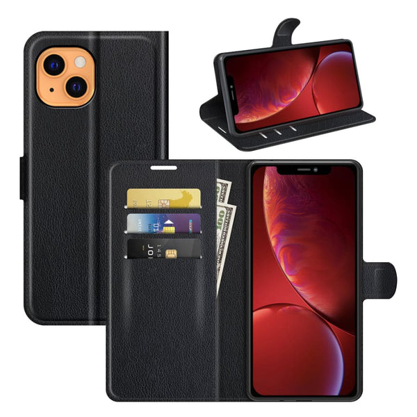 iPhone 13 Case - Black / iPhone 13 / PU Wallet Case - Phone