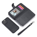 iPhone 13 Mini Case Zipper Wallet (Black) 5