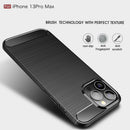 iPhone 13ProMax Carbon Fibre TPU Case Slim Shockproof Cover