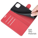 iPhone 14 Case - iPhone 14 / PU Wallet Case / Red - Phone