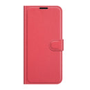 iPhone 14 Case - iPhone 14 / PU Wallet Case / Red - Phone