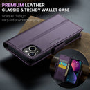 iPhone 14 CaseMe 023 Wallet Flip Cover RFID Protection Card